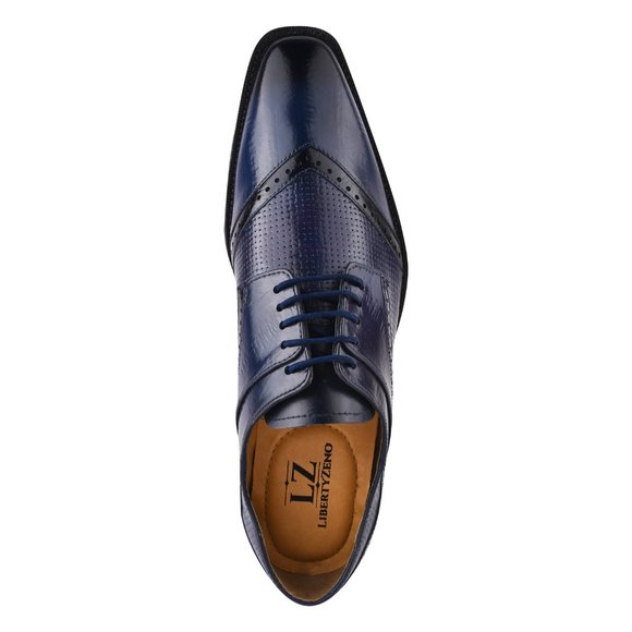 Kazma Navy OXFORD STYLE DRESS SHOES main image 5